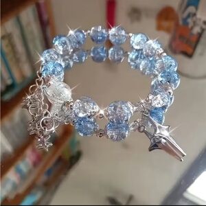 A Star-shaped Tassel Gradient Bead Bracelet